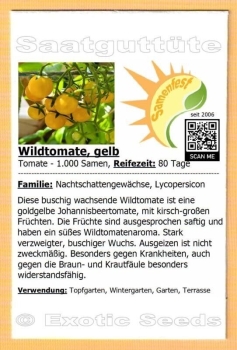 Tomate * goldgelbe Johannisbeertomate * 1.000 Samen